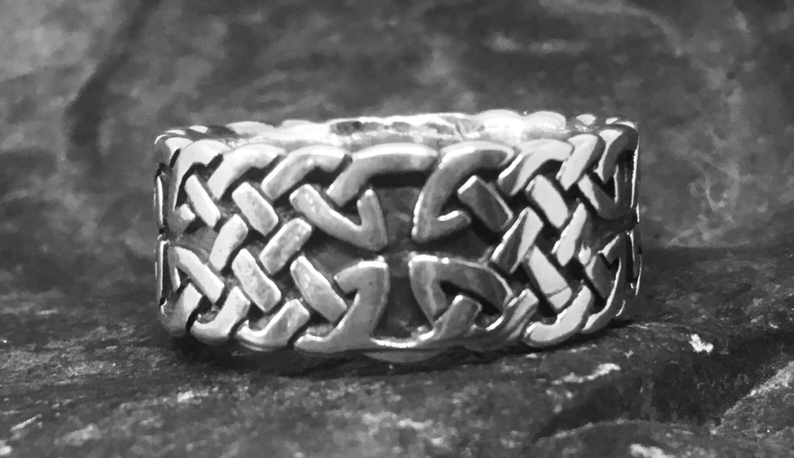 Celtic Knotwork Iron Cross Ring .925 solid sterling silver Etsy