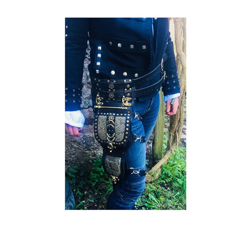 Festival Utility Belt Leg Strap Steampunk Cyberpunk Etsy