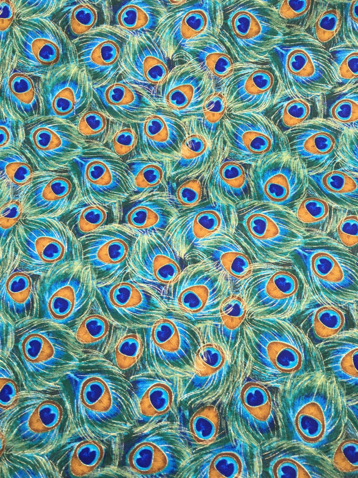 Beautiful peacock eye feather design choose either fabric or  etsy