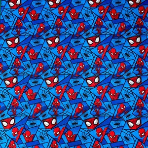 Fat Quarter Spiderman Design in a Geometric Pattern Camelot 100% Cotton ...