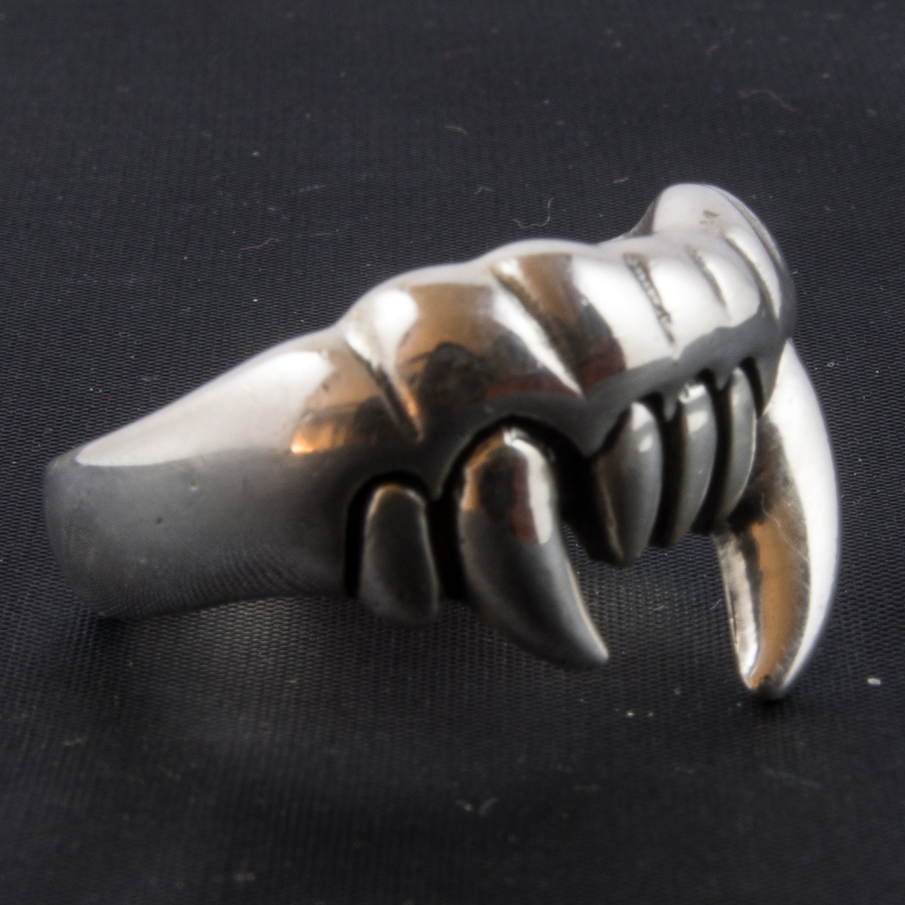 Vampire Rings Men Great Design - Vampire Fang Ring 925 Solid Sterling Silver Heavy Metal ...
