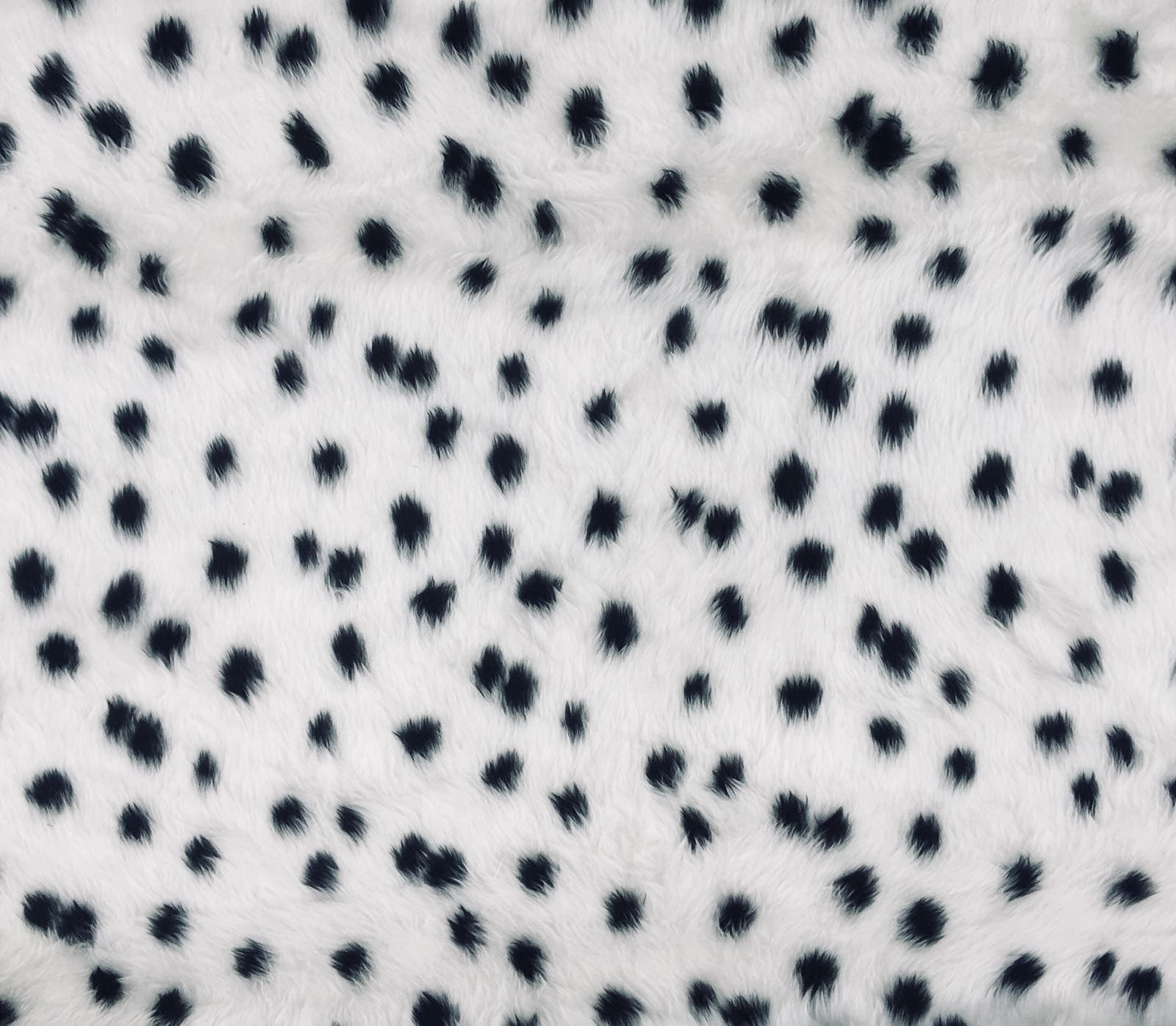Dalmatian Print Fluffy Faux Fur ultra soft FABRIC sold per Etsy