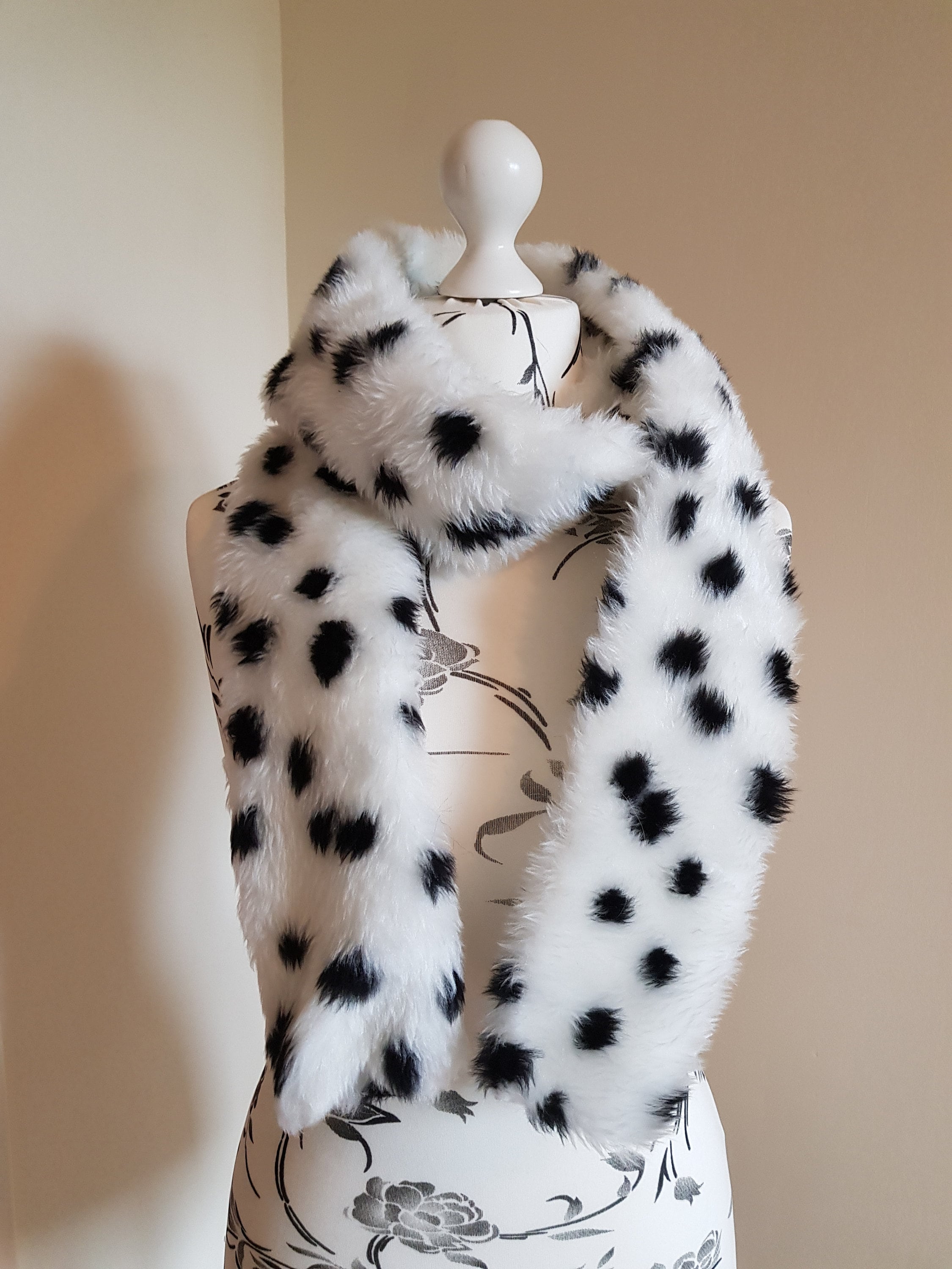 Dalmatian Faux Fur Luxurious ultra soft warm and fluffy Etsy