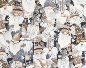 Festive Gonk/Swedish Tomte Gnome 100% Cotton Christmas Material Fabric Ideal for making clothing and accessories