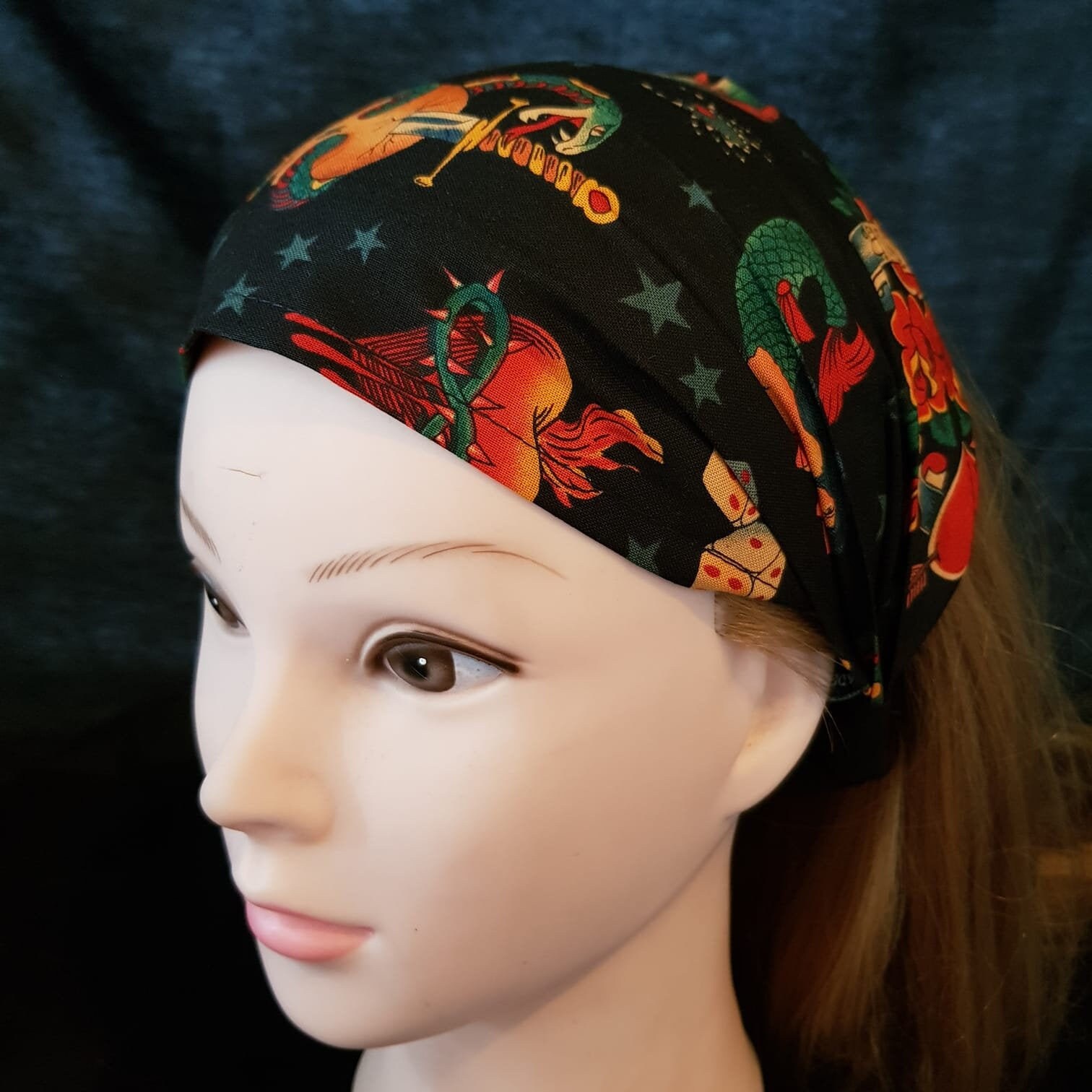 Striking Scorpion Black Satin Victorian Elegance Headband , “Hat” My Y main image 4