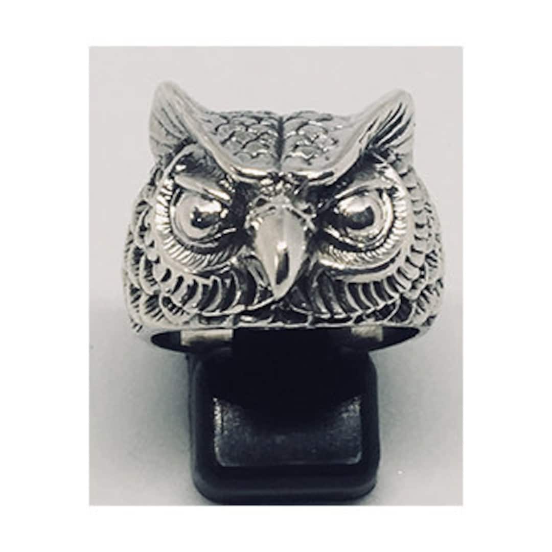 Owl Magic Rings Incredibly Realistic Owl Ring Handmade From .925 Sterling Silver Great ...