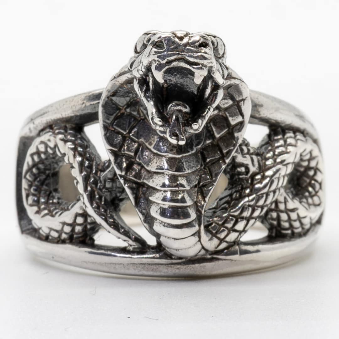 Cobra Ring .925 Solid Sterling Silver, Snake Ring, Reptile Cobra Ring .925 Solid Sterling Silver, Snake Ring, Reptile