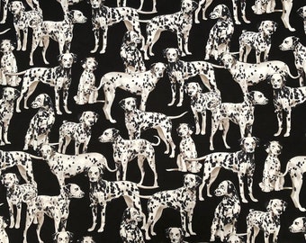 Dalmatian Dog 100% Cotton Fabric perfect for pet lovers, ideal for making face masks