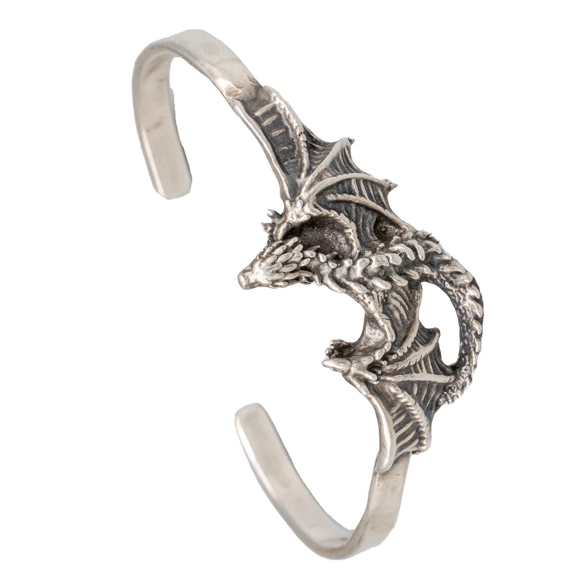 Torc Arm Rings Incredible Attention to Detail in This Awesome Dragon .925 Silver Torc ...