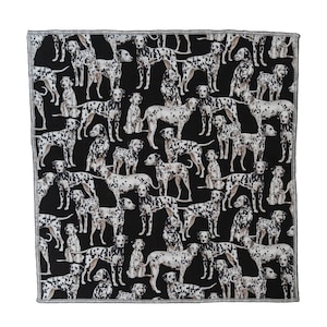 Dalmatian Dogs designer Bandana 100% Cotton Fabric Biker Headgear Chemowear Great design with dalmatians in various positions