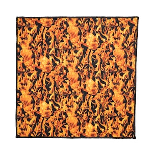 Dragon Fire Flames design, choose from fabric or a bandana headband chemowear , or a bandana for your dog Timeless Treasures 100% Cotton