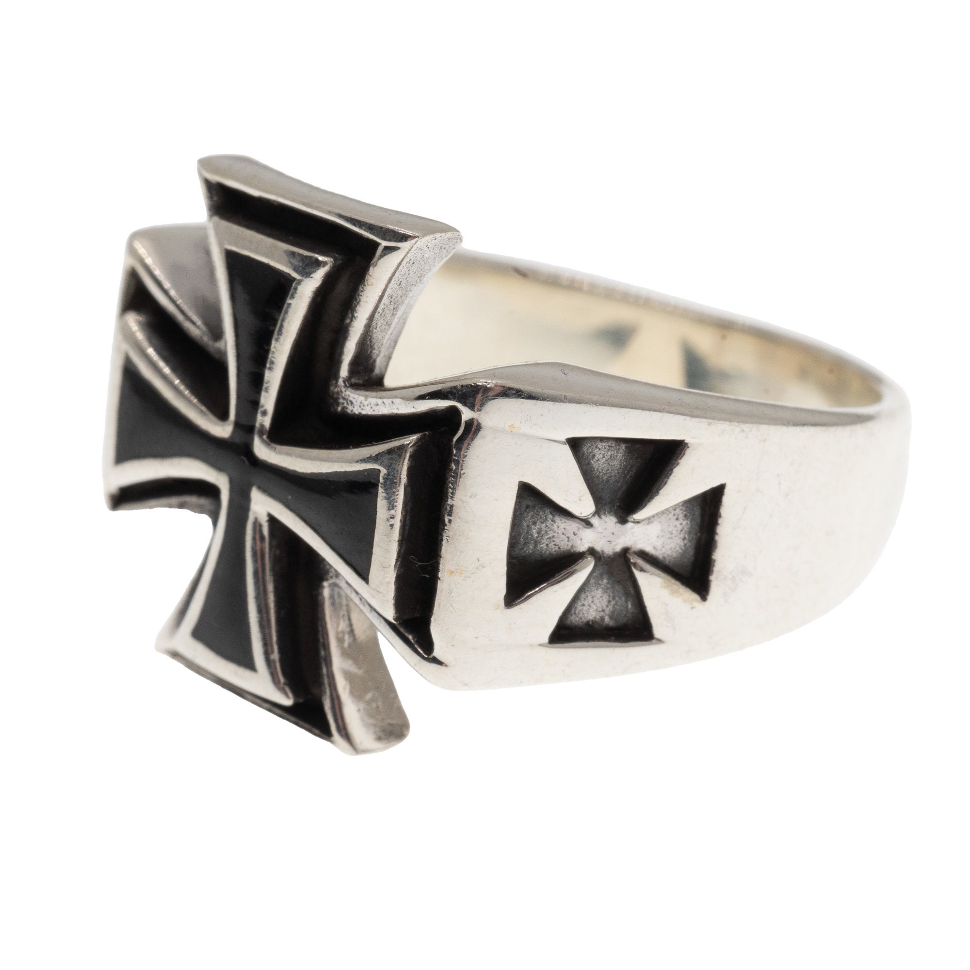 [New Arrivals] Iron crossリング 25号 シルバー925 Iron Cross Ring .925 Solid Sterling Silver & Enamel Metal