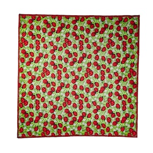 Cute ladybird bugs on a bed of grass and daisies designer bandana, Headband, Dog, Chemo Wear, Bandanna, 100% Cotton Fabric