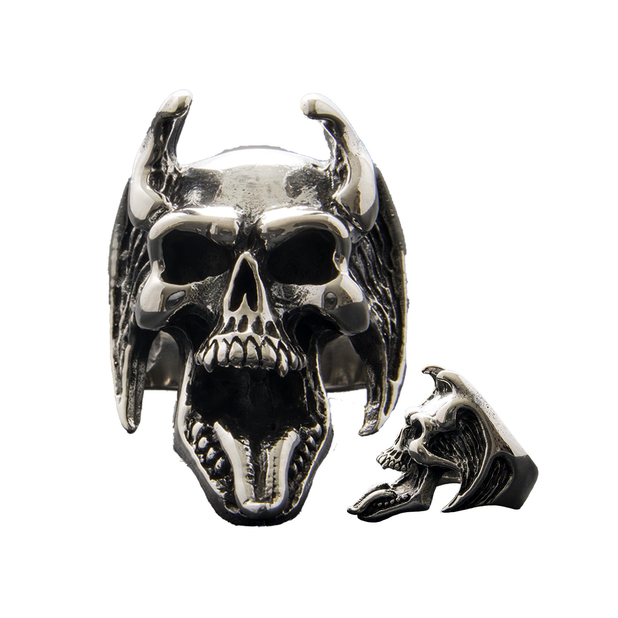 指輪・リング Devil Skull RING Silver925 Devil Skull Ring .925 Solid Sterling Silver Witch, Devil Worship