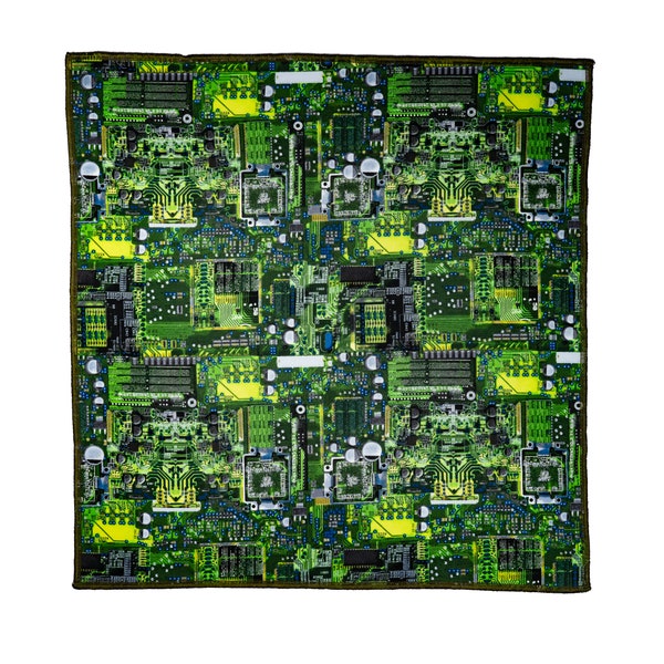 Circuit Board Designer Cotton Bandana perfect for Chemowear ~ computer electronics, android technical circuit boards