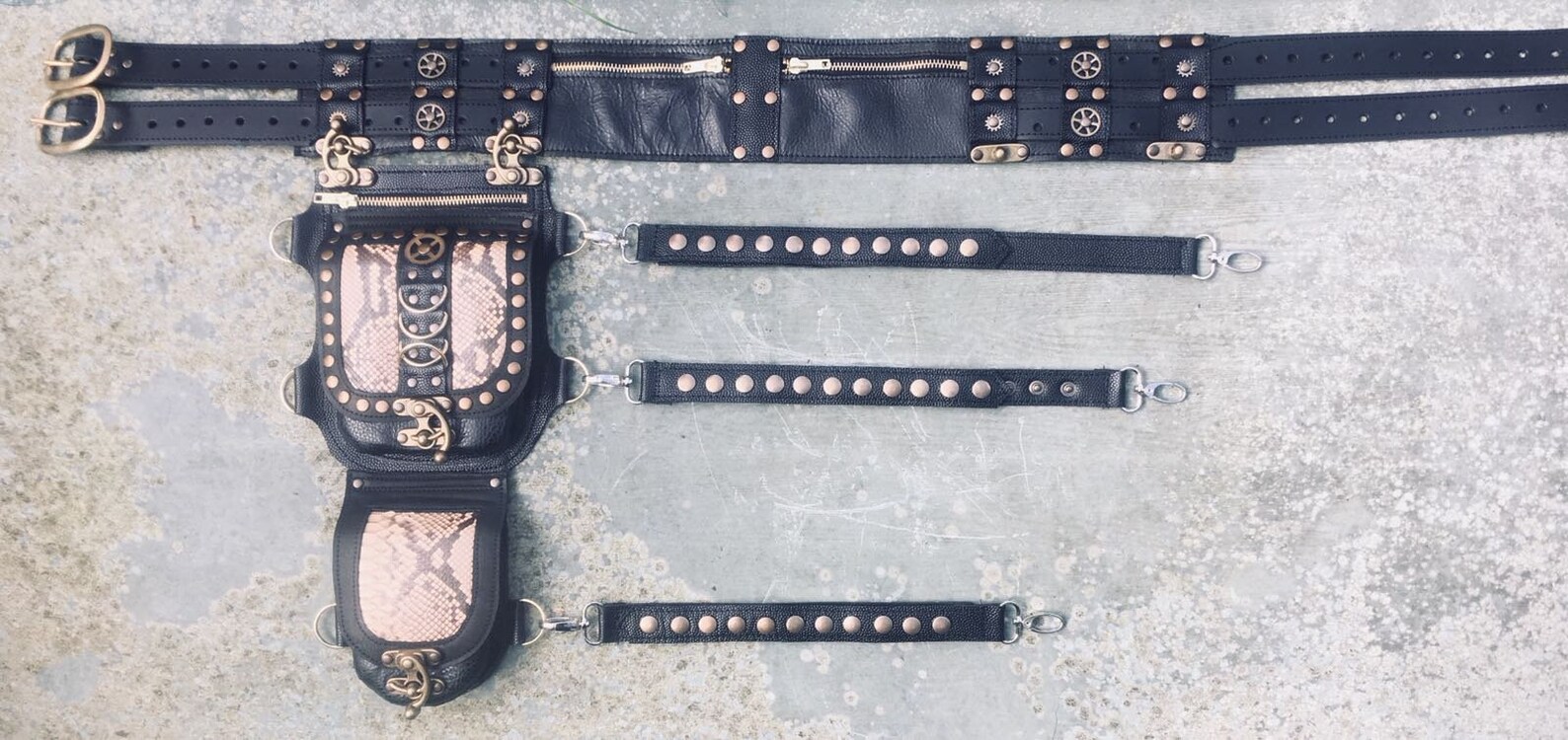 Festival Utility Belt Leg Strap Steampunk Cyberpunk Etsy