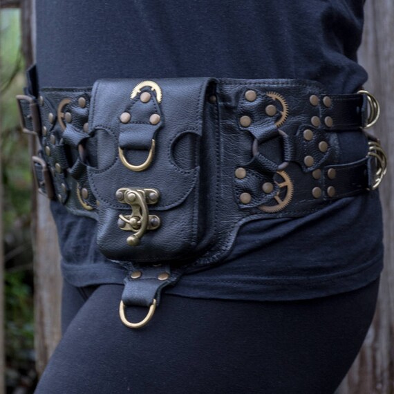 Useful and Stylish Handmade Leather Utility Pouch Belt Hip 