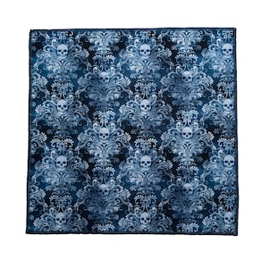 Gothic Filigree Skull designer bandana Headband Biker Metal Dog Tie Chemo Wear handmade from Timeless 100% Cotton Fabric