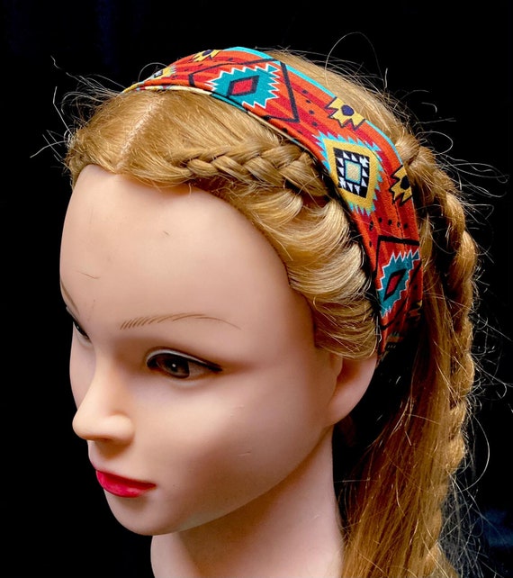 Vintage Southwestern Headband Beautiful Southwest American Style Navajo/cherokee  main image 3