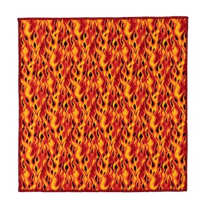 Orange Flames Fire Print Bandana Biker Gothic Headband Hair Tie Dog Pet Animal  Bandana Chemowear Bandanna Scarf 100% Cotton Fabric