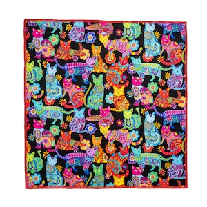 Mandala Cat Designer bandana Biker Gothic Headband Hair Tie Dog Pet Animal Chemowear Timeless Treasures 100% Cotton Fabric