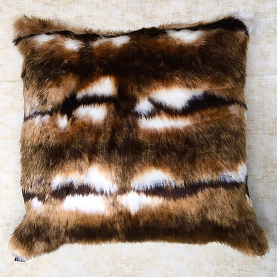 Reindeer faux fur throw hot sale