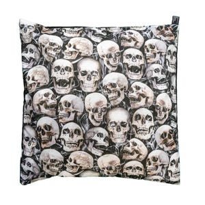 Skulls on a smokey design, cushion Cover Fits 18&quot; x 18&quot; Cushion Decorative Scatter Cushion, perfect for gothic decor
