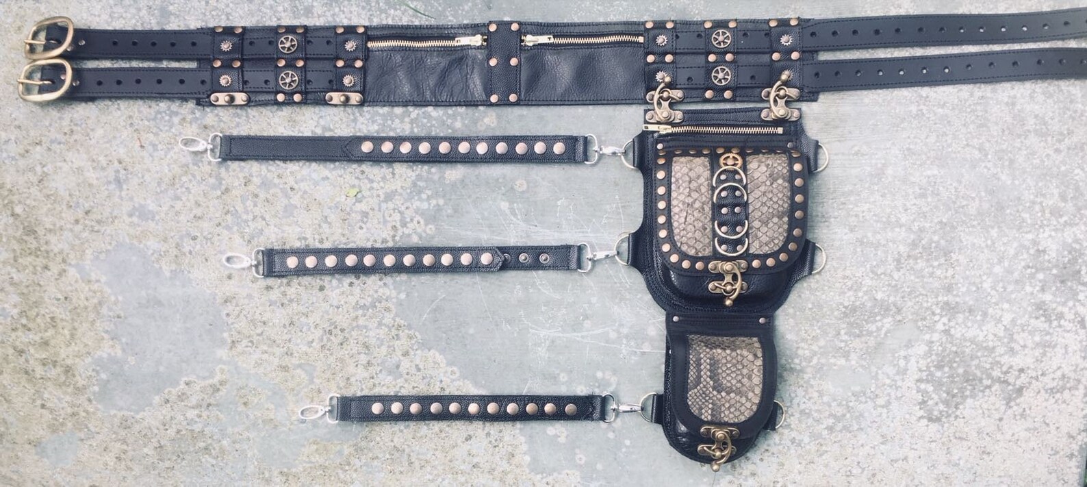 Festival Utility Belt Leg Strap Steampunk Cyberpunk Etsy