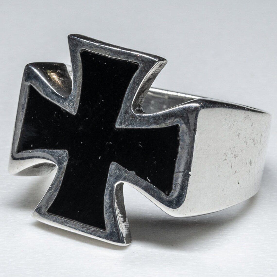Great Iron Cross Ring chunky statement ring perfect for Etsy