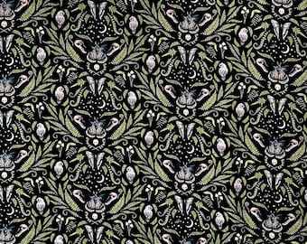 Death's Head Hawk Moth 100% Cotton Fabric perfect for making clothing, costumes and accessories.