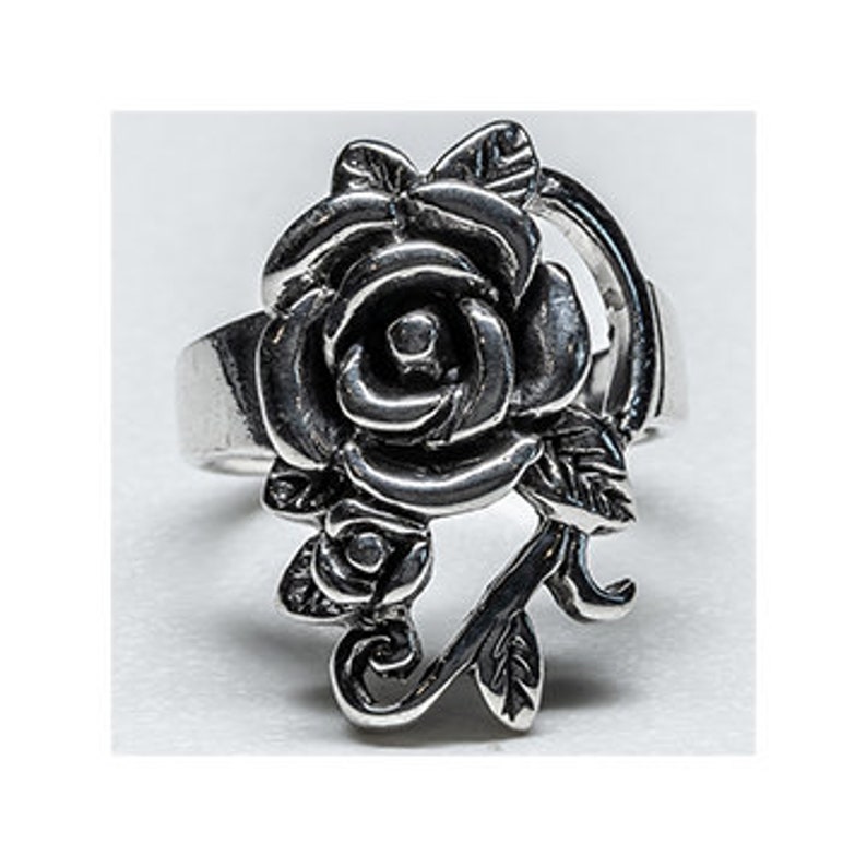 Beautiful Rose Ring, Lovely Defined Details on the Petals and Leaves ...