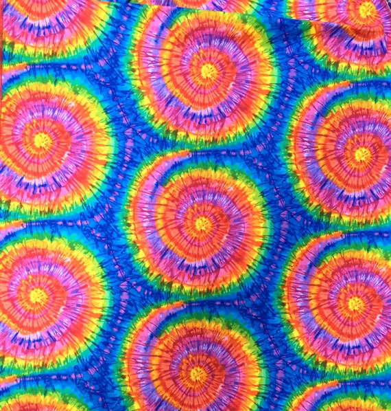 Spiral tie-dye technique