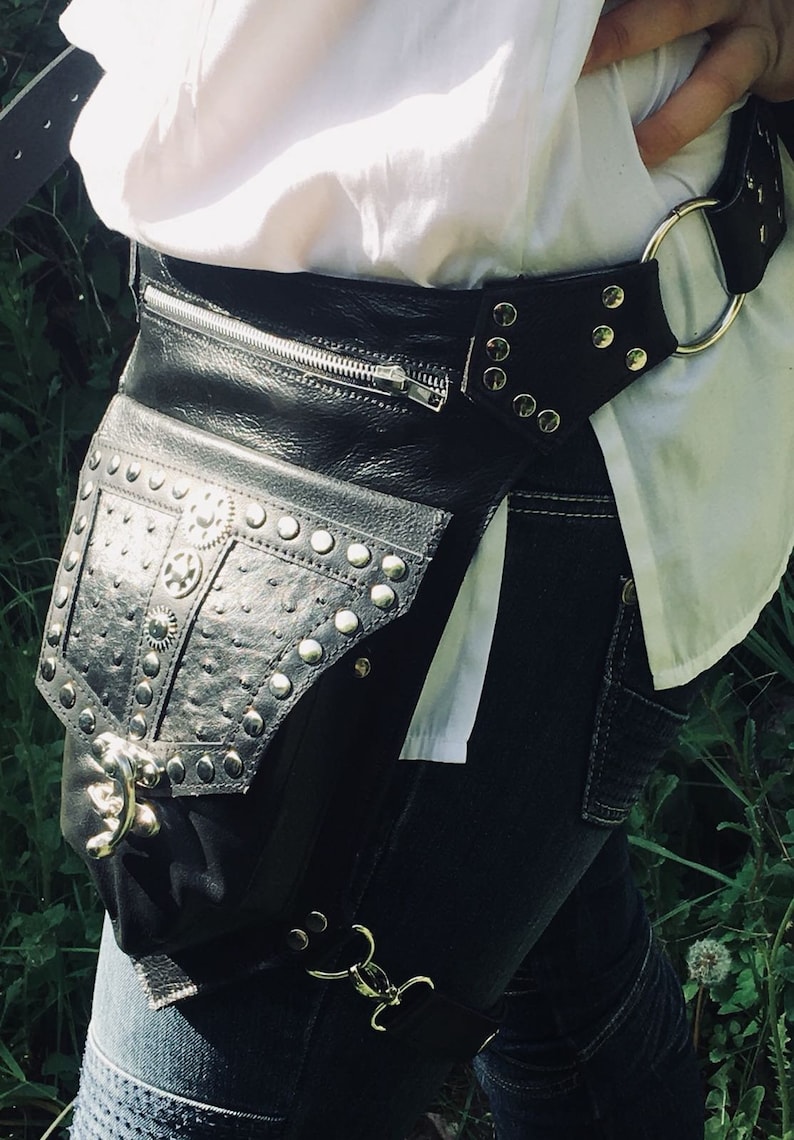 Festival Utility Belt Leg Strap Steampunk Cyberpunk Etsy Denmark