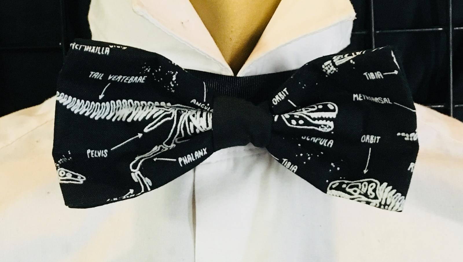 Glow in the Dark Skeleton Bow Tie Hair Bow Necktie Graduation - Etsy