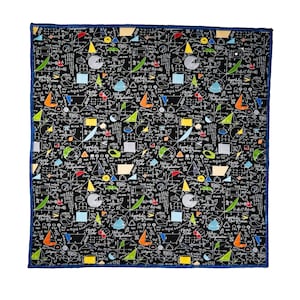 Awesome Mathematical Symbols & Equations Designer Bandana Headband or for Chemo Headwear Timeless Treasures 100% Cotton Maths Physics Nerd