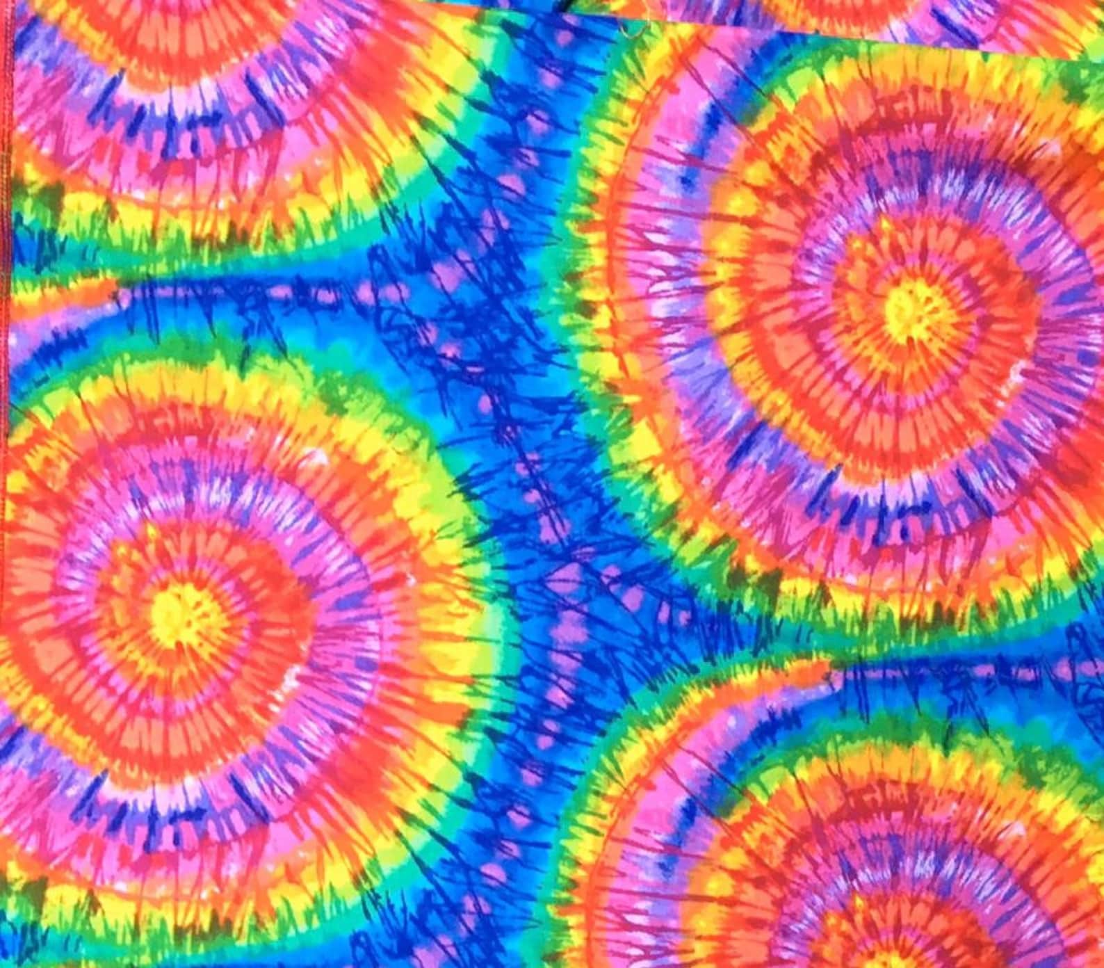 Rainbow Spiral Tie Dye Timeless Treasures 100% Cotton FABRIC - Etsy