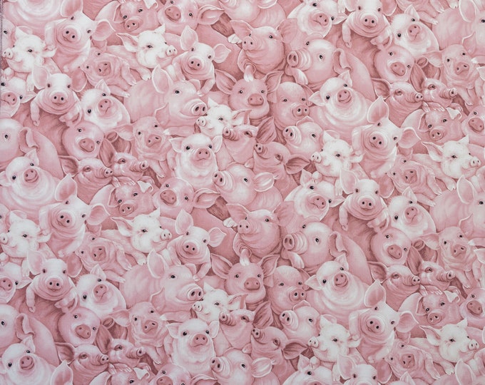 Timeless Treasures Farm Pigs C8063 Fabric by the Yard/piece Etsy