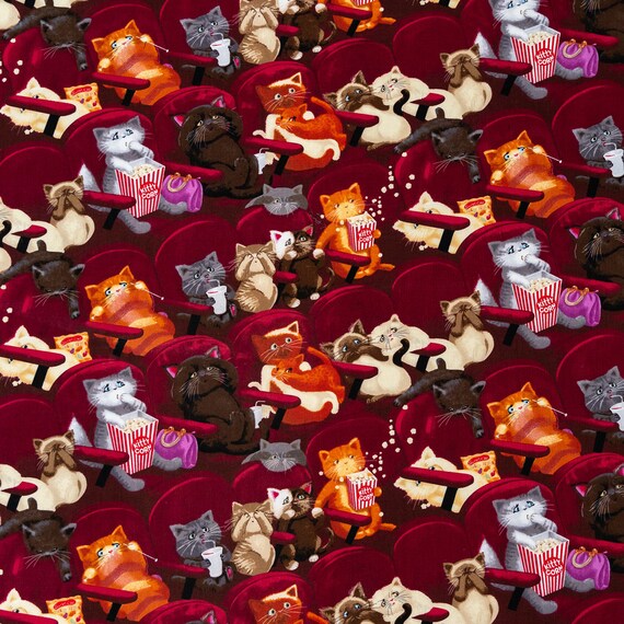 Cat hot sale eating fabric