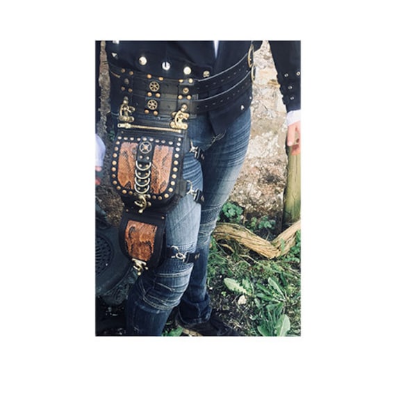 Festival Utility Belt Leg Strap Steampunk Cyberpunk Etsy