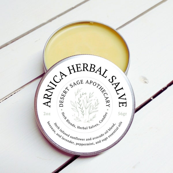 Arnica Salve with Comfrey, Muscle Rub, Sore Muscle Cream, Pain Relief Salve, Aches and Pains Salve