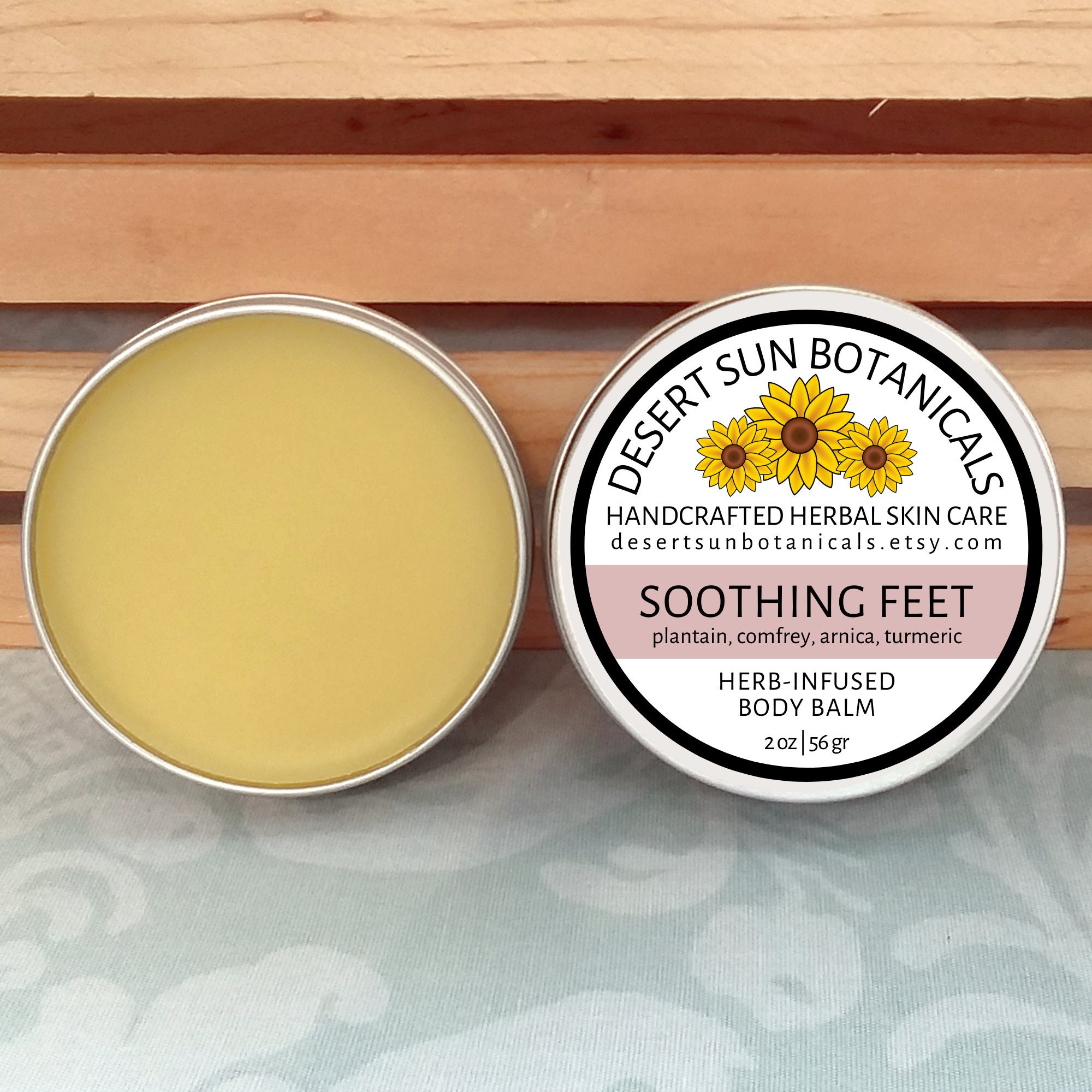 Soothing Feet Balm Herbal Foot Balm Natural Skin Care Tea Etsy