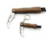 lot of 2 pocket knife mushrooms Leopard