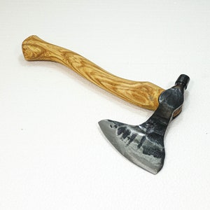 1,58 LBS Blacksmith hand forged bearded spike tomahawk camp axe head