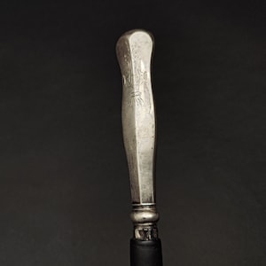 Walking stick cane silver