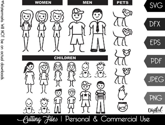 Download Stick Family Svg Etsy