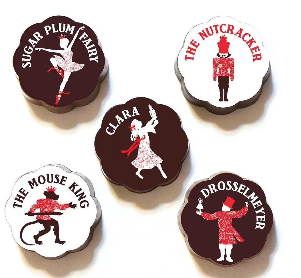 Nutcracker Ballet Chocolates (5 pc.)
