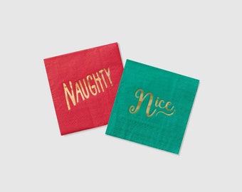 Serviettes Naughty and Nice (25 par paquet)