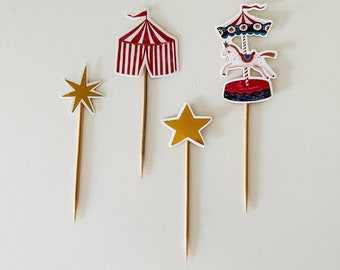 Carnival Cupcake Toppers