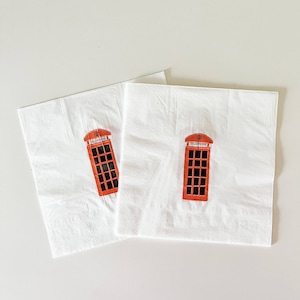 London Phone Booth Servietten (16ct.)