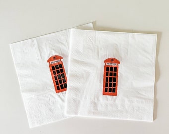 London Phone Booth Napkins (16ct.)